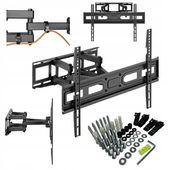 Uniwersalny UCHWYT OBROTOWY wieszak do TELEWIZORA 37-85" + zestaw