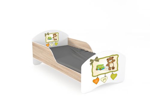 Łóżko dziecięce LEO2 160x80 biało-sonoma na Arena.pl