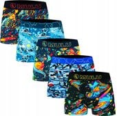 5x BOKSERKI MĘSKIE BAWEŁNIANE ZESTAW ŚMIESZNE KOLOROWE PREZENT L