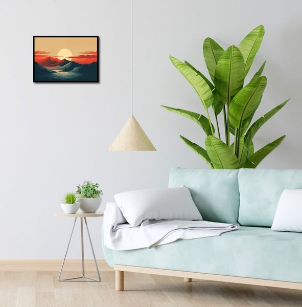 Plakat 42x29,7cm Zachód Słońca nad Górami zdjęcie 4