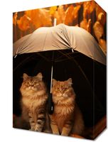 Obraz 20x30cm Jesienny Koci Schron
