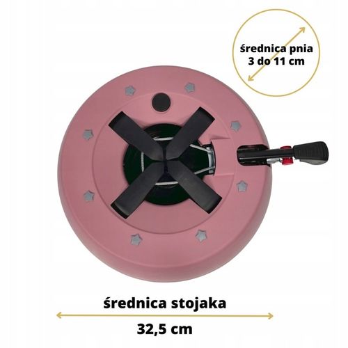 Stojak choinkowy KAMAI START 1 do drzewka 2,0m RÓŻOWY na Arena.pl