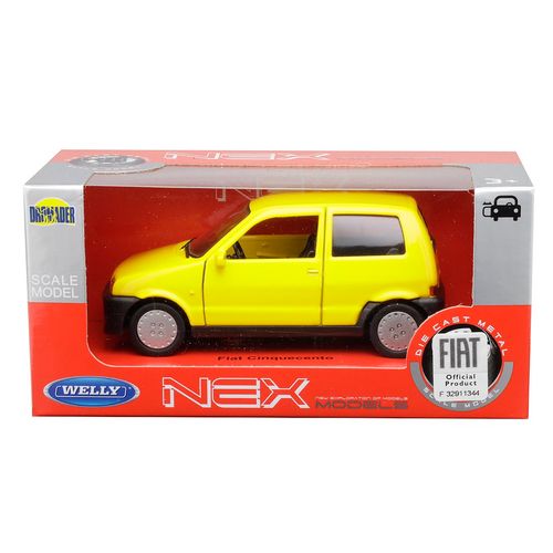 Model 1:34, FIAT Cinquecento, żółty na Arena.pl