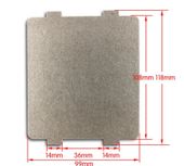 Płytka mikowa mikrofalówki 108 x 99mm