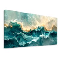 Obraz do salonu sypialni biura, Nowoczesne Abstrakcja Niebieski