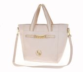 Laura Biaggi – torebka shopper beżowa S2310