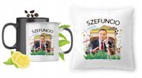 Andrzej Duda Zestaw Kubek Magiczny + Poduszka Z Nadrukiem Ze Zdjęciem