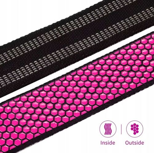 Paski treningowe uchwyty do Martwego Ciągu MKAS 2x sztuki różowe na Arena.pl