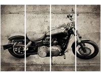 120CM 80 OBRAZ 4 ELEM HARLEY DAVIDSON ŚCIENNY