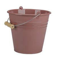 Wiadro plastikowe z metalową rączką MEGI 5l różowe do domu ogrodu żywności