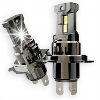 ŻARÓWKI H4 LED CANBUS 1 DO 1 BARDZO MOCNE BIAŁE 12V 100W HOMOLOGACJA +1000%