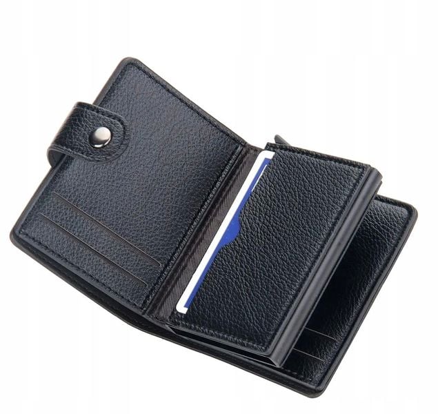 Skórzany Wizytownik Portfel Męski Etui Na Karty zdjęcie 15