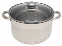 GARNEK Stalowy 9xDNO z POKRYWKĄ 4,45L 22cm 2565