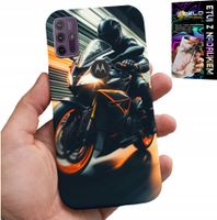 ETUI DO MOTOROLA MOTO G10 POWER - MOTOCYKLISTA MOTOR FAN MOTOCYKL + SZKŁO