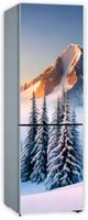 Naklejka samoprzylepna okleina tapeta na lodówkę zimowy krajobraz 171x70 cm