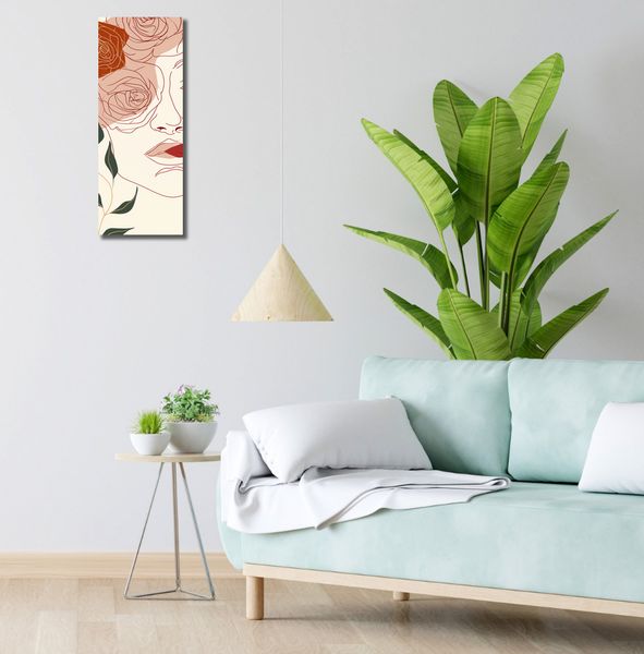 Obraz 20x60cm Beż i Twarz zdjęcie 2