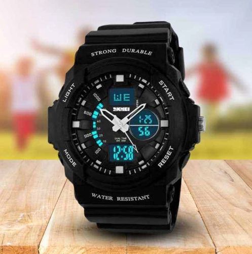 Zegarek dziecięcy SKMEI elektroniczny czarny wiele funkcji na Arena.pl