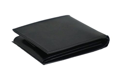 Portfel skórzany męski - Barberinis - Czarny na Arena.pl