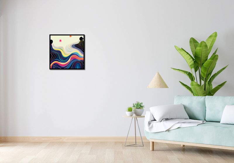 Plakat 50x50cm Wodnista Tafla zdjęcie 4