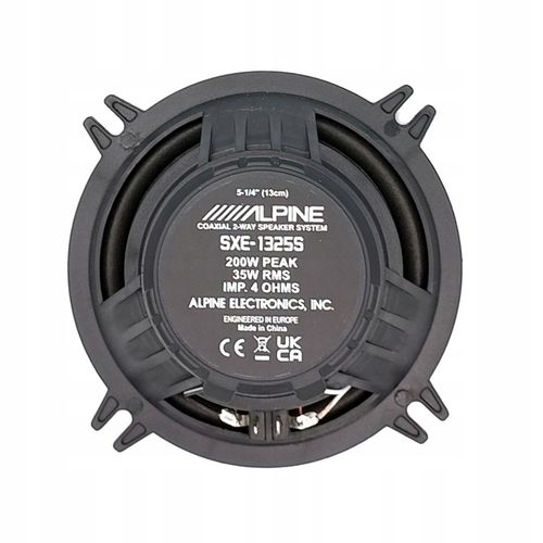 Głośniki samochodowe ALPINE SXE-1325S 13 cm 130 mm 200W dwudrożne na Arena.pl