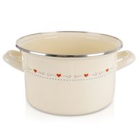 Garnek Emaliowany do Gotowania Tradycyjny na Gaz Indukcję 20 cm 3L