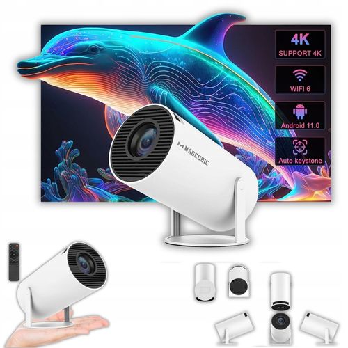 PROJEKTOR MAGCUBIC HY300 PRO 2026 NOWA WERSJA 4K WIFI SMART ANDROID TV na Arena.pl