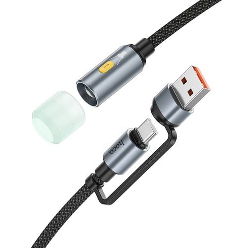 Kabel USB A / USB C do LED light Hoco 0,3 m UA38C czarny na Arena.pl