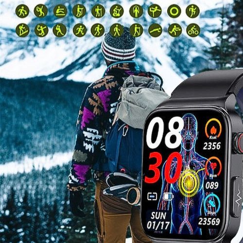 SMARTWATCH Z FUNKCJĄ POMIARU CUKRU GLUKOZA TK12 CIŚNIENIE MENU Polski WATCH na Arena.pl