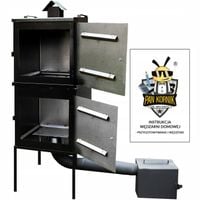 WĘDZARNIA OGRODOWA METALOWA DOMOWA STALOWA WĘDZOK WIELKA PODWÓJNA PALENISKO