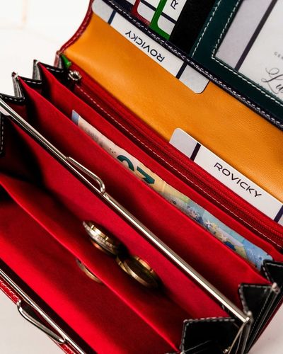 Damski portfel skórzany portmonetka RFID STOP duży pojemny Cavaldi na Arena.pl