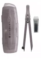 Cyrkiel Szkolny W Etui Z Rysikami Zgaszony Róż Academy Interdruk