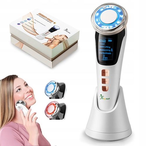 MASAŻER DO TWARZY EMS ULTRADŹWIĘKI FOTON KRIOTERAPIA MEZOTERAPIA 7w1 na Arena.pl