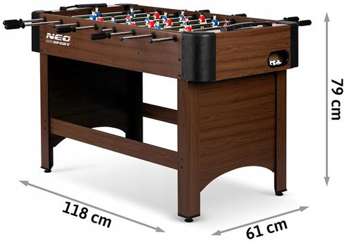 STÓŁ DO PIŁKARZYKÓW PIŁKARZYKI STOŁOWE PREZENT 22 ZAWODNIKÓW NEO-SPORT na Arena.pl