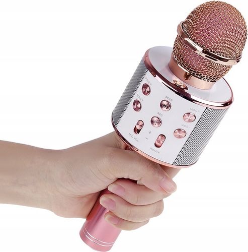 MIKROFON DLA DZIECI mikrofon KARAOKE mikrofon bezprzewodowy Z GŁOŚNIKIEM na Arena.pl