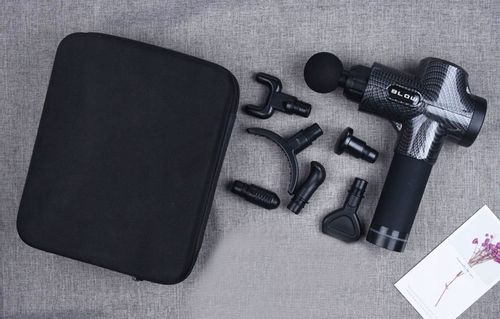 PISTOLET DO MASAŻU PLECÓW CIAŁA STÓP MASAŻER MASSAGE GUN 10 KOŃCÓWEK ZESTAW na Arena.pl