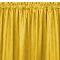 Zasłona MILANA szenilowa z tunelem 220x270 musztardowa wzór 2 Homede
