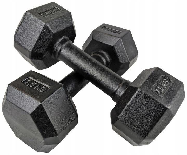 Hantla żeliwna hexagonalna HEX 7,5 kg zdjęcie 2