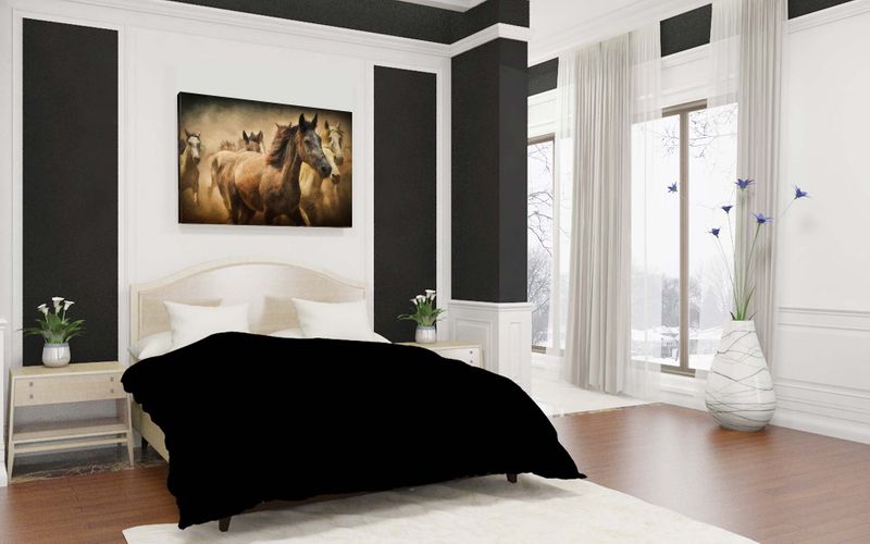 Foto obraz na płótnie "Konie" 40x30 zdjęcie 1