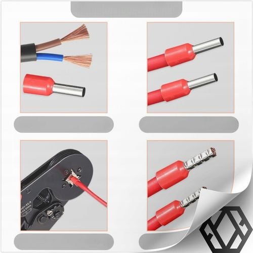 ZACISKARKA PRASKA DO KONEKTORÓW KOŃCÓWEK KABLI TULEJEK 0.25-10mm² na Arena.pl