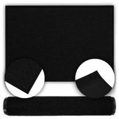 Wycieraczka gumowa drzwi mata gładka czarna antypoślizgowa miękka 90x150 cm