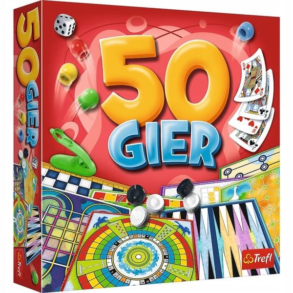50 GIER KLASYCZNYCH GRY PLANSZOWE I KARCIANE TREFL zdjęcie 1