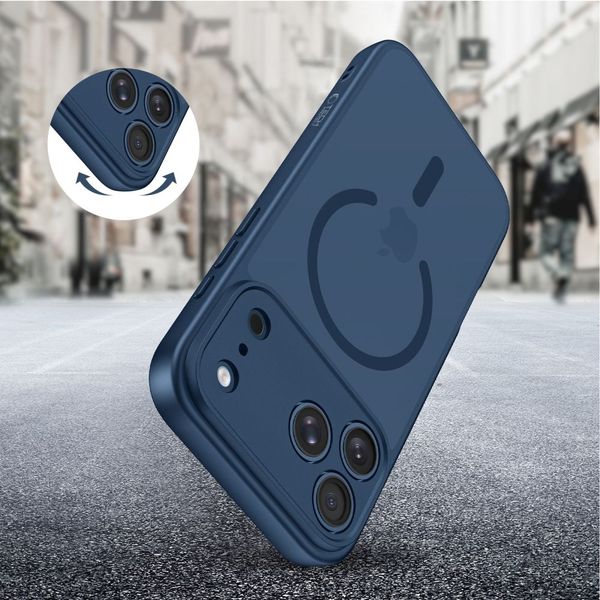 tech-protect basicmag magsafe iphone 17 pro max matte deep blue zdjęcie 6