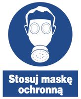 ZNO-5 - ZNAK BHP nakazu - Stosuj maskę ochronną
