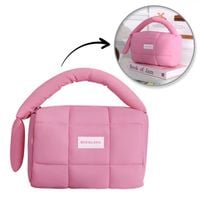 kosmetyczka damska pikowana kuferek z rączką 18,5 x 12,5 x 13 cm ks140r