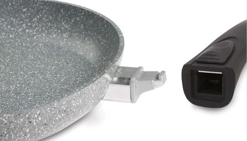 Patelnia ceramiczną z powłoką Stonite 24 cm ze zdejmowaną rączką pokrywka na Arena.pl