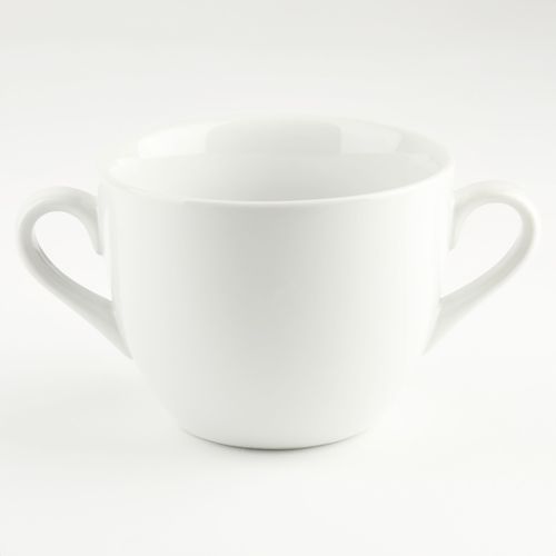 BULIONÓWKA PORCELANOWA 650 ML Z UCHWYTAMI MISKA OBIADOWA DO ZUPY KREMU na Arena.pl