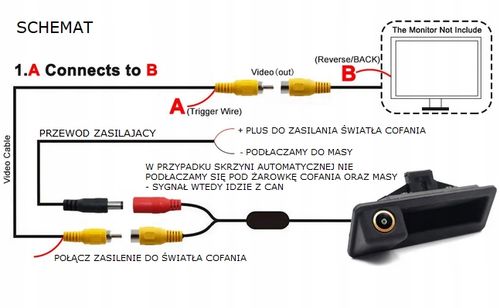 KAMERA COFANIA DLA EKRANU ANDROID CVBS AHD DLA BMW F30 F31 F10 F11 1080P HD na Arena.pl