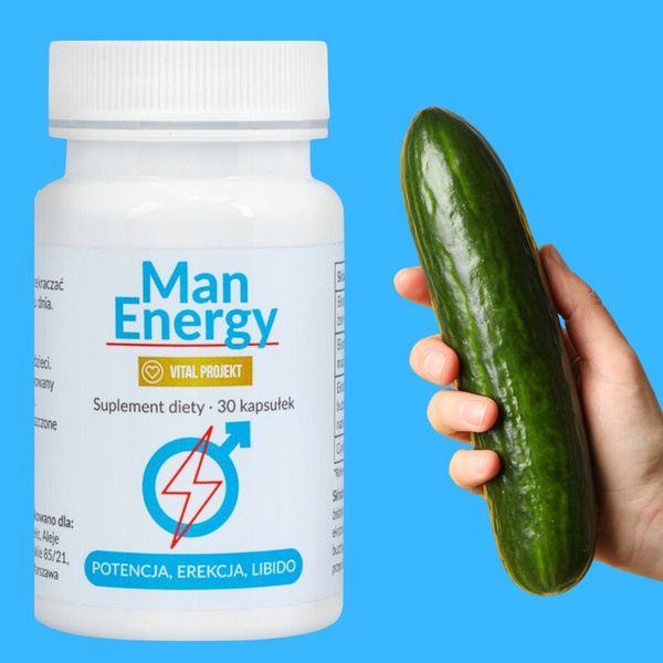 MAN ENERGY TABLETKI NA POTENCJĘ EREKCJĘ LIBIDO POZIOM TESTOSTERONU WZWÓD zdjęcie 8