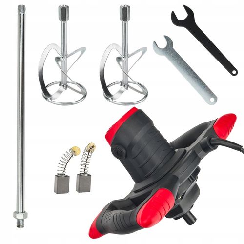 Mieszadło ELEKTRYCZNE do Kleju Farb Betonu 2650W 2X MIESZALNIK + na Arena.pl