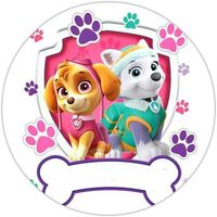 Opłatek na tort PAW Psi Patrol Pies Pieski Marshall Rubble Rocky Skye Zuma